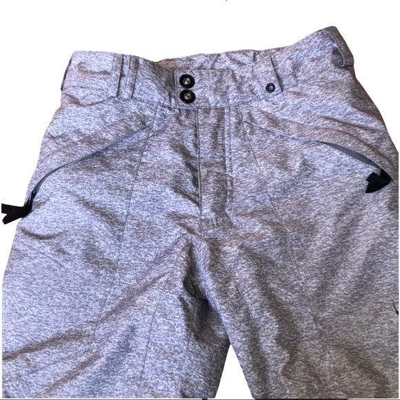 Unisex Kids Spyder Thinsulate Ski Snowboarding Pants sz 8 in light grey + black - Picture 7 of 9
